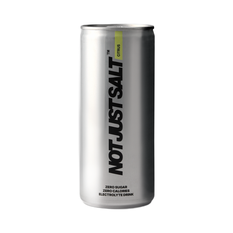 Not Just Salt Citrus electrolyte drink can